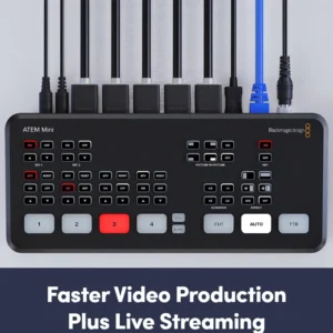 Blackmagic Design ATEM Mini Pro Switcher ATEM Mini Live Stream Switcher Multi-view and Recording New Features