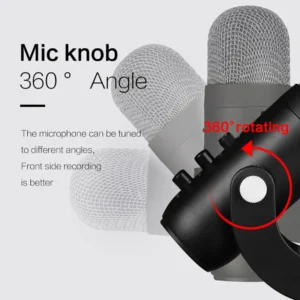 Professional USB Microphone Streaming Podcast  Video Gaming Singing Studio Cardioid Condenser Computer Microphone