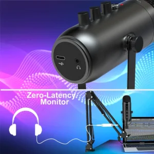 Professional USB Streaming Podcast PC Condenser Microphone Kit