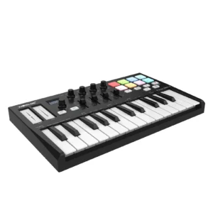 WORLDE Panda MINI II 25-Key USB MIDI Keyboard Controller Piano 8 RGB Backlit Trigger Pads Midi Pad